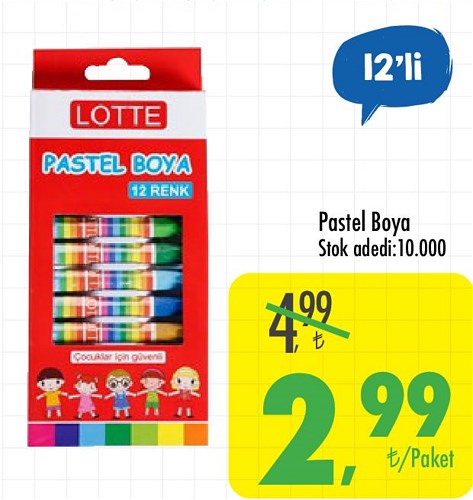 Pastel Boya 12'li image