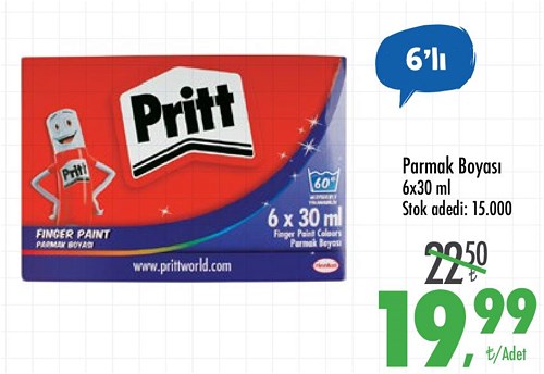 Parmak Boyası 6x30 ml 6'lı image