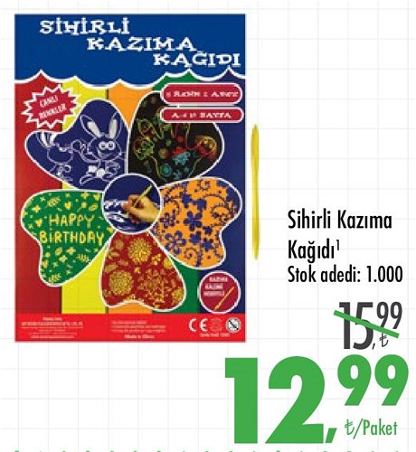 CarrefourSA Sihirli Kazıma Kağıdı