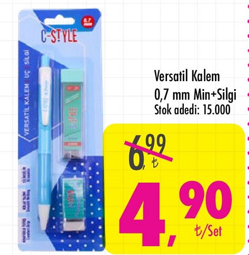 Versatil Kalem 0,7 mm Min+Silgi image