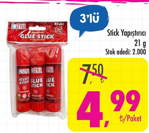 Stick Yapıştırıcı 21 gr 3'lü image