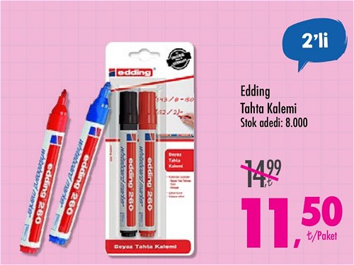 Edding Tahta Kalemi 2'li image