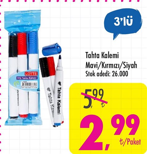 Tahta Kalemi 3'lü image