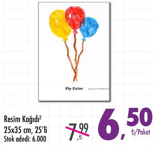 Resim Kağıdı 25x35 cm 25'li image