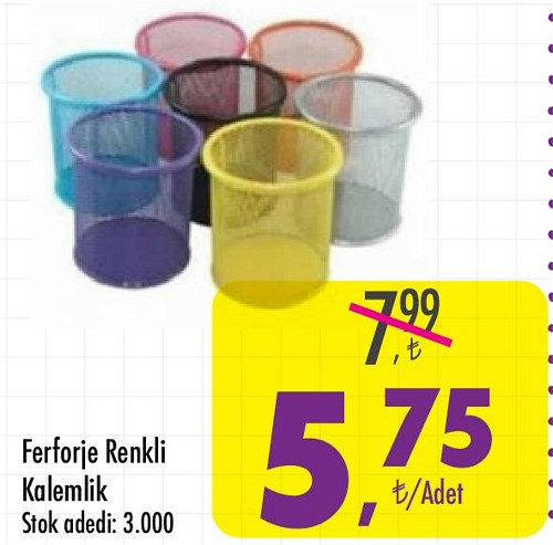 Ferforje Renkli Kalemlik image