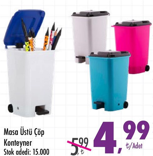 Masa Üstü Çöp Konteyner image