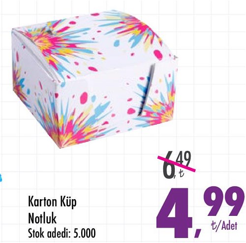 Karton Küp Notluk image