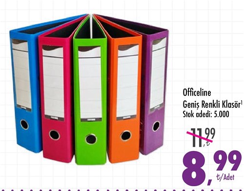 Officeline Geniş Renkli Klasör image