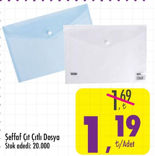 Şeffaf Çıt Çıtlı Dosya image