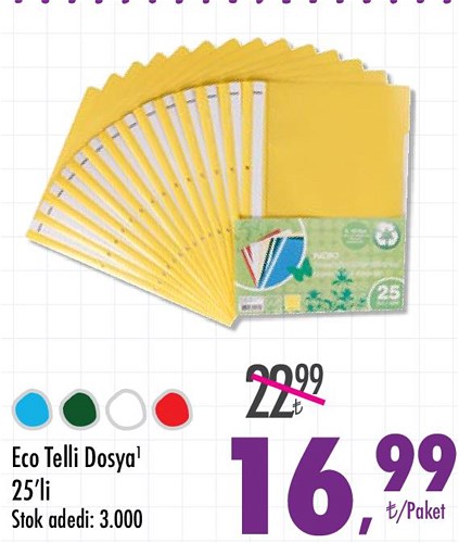 Eco Telli Dosya 25'li image