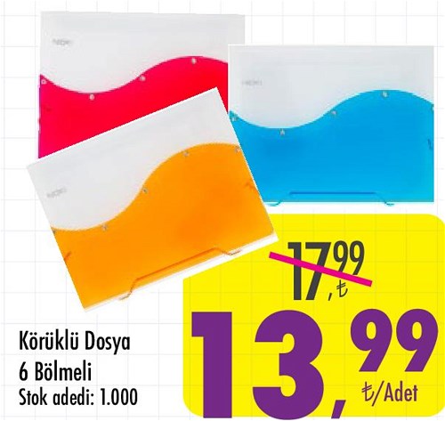 Körüklü Dosya 6 Bölmeli image