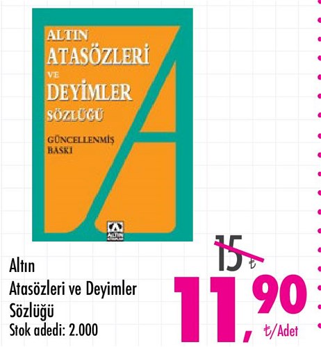 Altın Atasözleri ve Deyimler Sözlüğü image