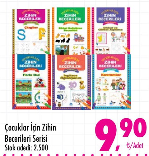 Çocuklar için Zihin Becerileri Serisi/Adet image