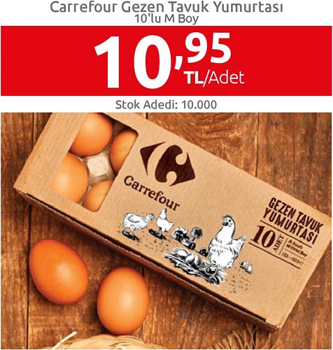 Carrefour Gezen Tavuk Yumurtası 10'lu M Boy image