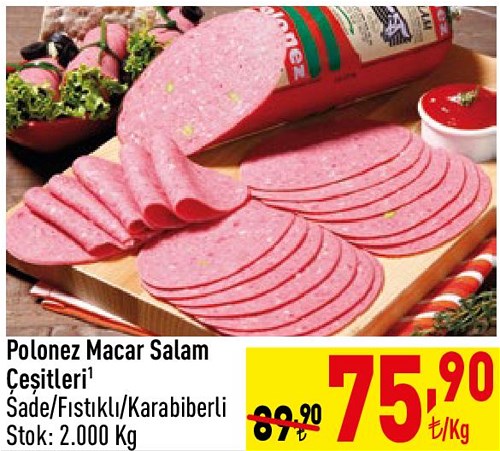 Polonez Macar Salam Çeşitleri Kg image