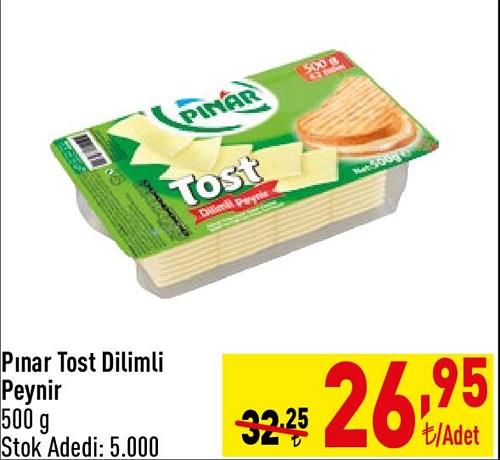 Pınar Tost Dilimli Peynir 500 g image