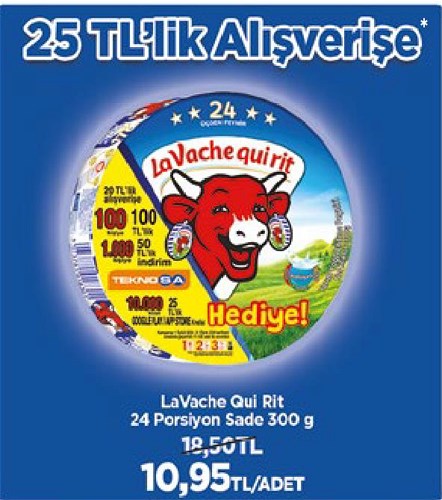 LaVache Qui Rit 24 Porsiyon Sade 300 g image