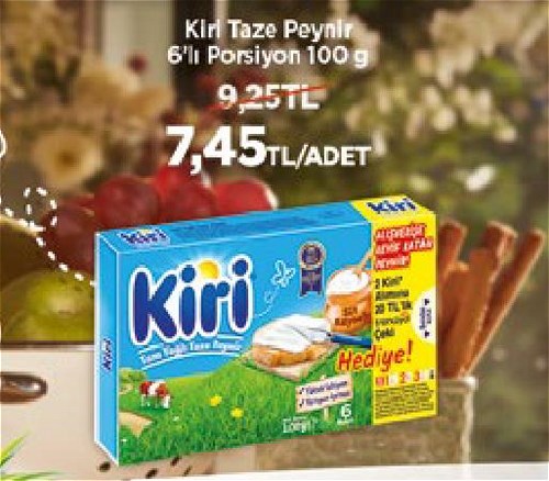 Kiri Taze Peynir 6'lı Porsiyon 100 g image
