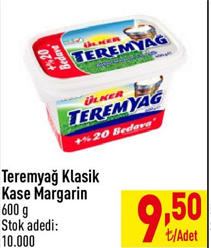 Teremyağ Klasik Kase Margarin 600 g image
