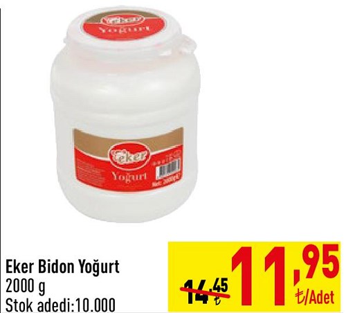 Eker Bidon Yoğurt 2000 g image