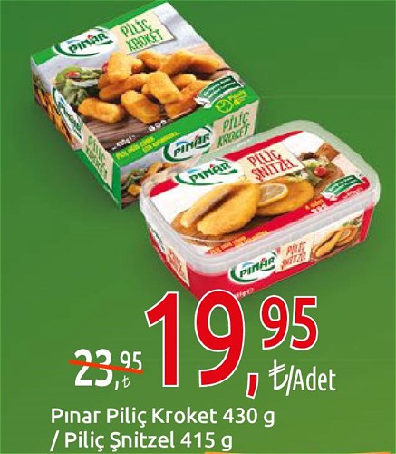 Pınar Piliç Kroket 430 g / Piliç Şnitzel 415 g image