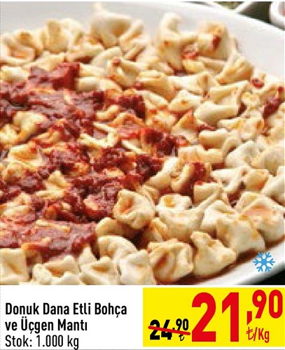 Donuk Dana Etli Bohça ve Üçgen Mantı Kg image