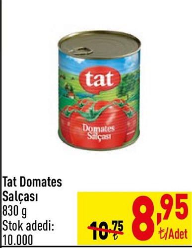 Tat Domates Salçası 830 g image