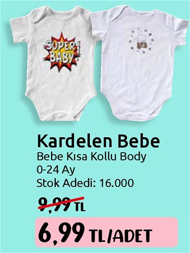 Kardelen Bebe Kısa Kollu Body image