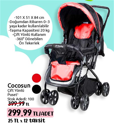 Cocosun Çift Yönlü Puset image