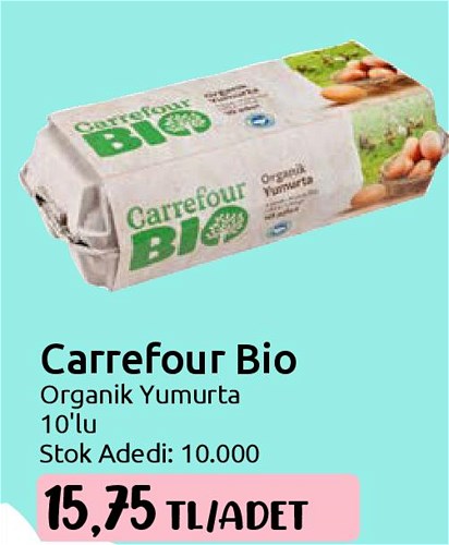 Carrefour Bio Organik Yumurta 10'lu image