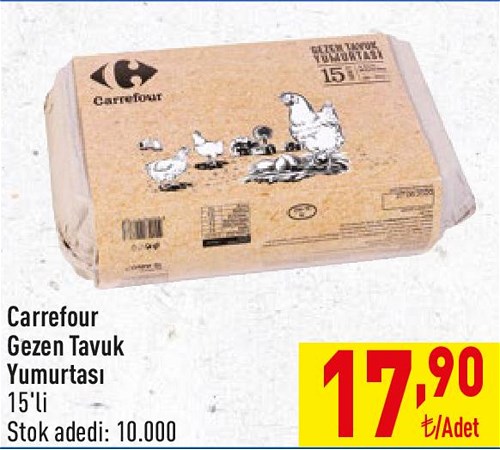 Carrefour Gezen Tavuk Yumurtası 15'li image