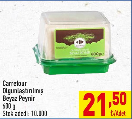 Carrefour Olgunlaştırılmış Beyaz Peynir 600 g image