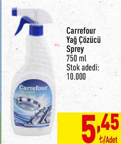 Carrefour Yağ Çözücü Sprey 750 ml image