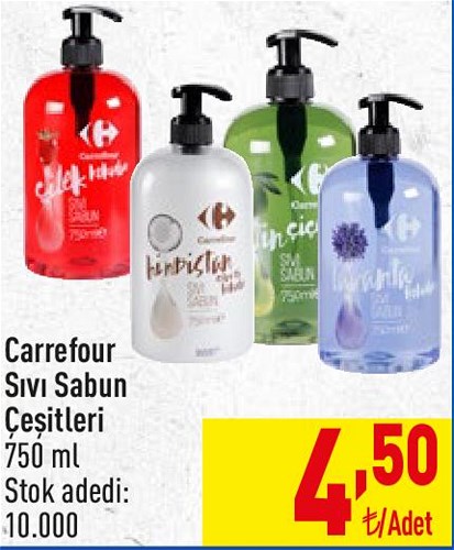 Carrefour Sıvı Sabun Çeşitleri 750 ml image