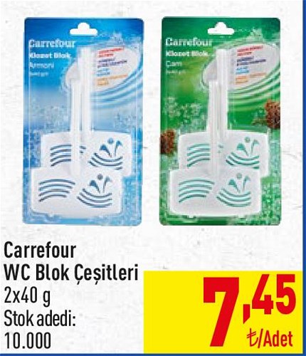 Carrefour WC Blok Çeşitleri 2x40 g image