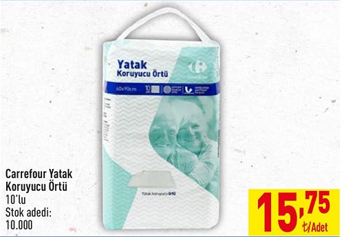 Carrefour Yatak Koruyucu Örtü 10'lu image