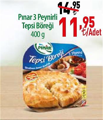 Pınar 3 Peynirli Tepsi Böreği 400 g image