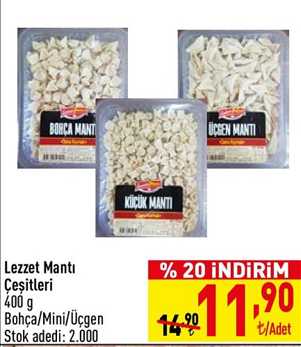 Lezzet Mantı Çeşitleri 400 g image