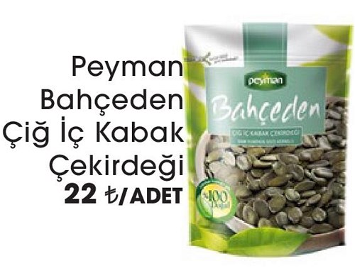 Peyman Bahçeden Çiğ İç Kabak Çekirdeği image