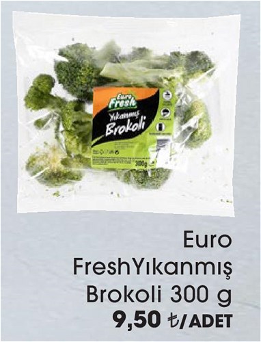 Euro Fresh Yıkanmış Brokoli 300 g image
