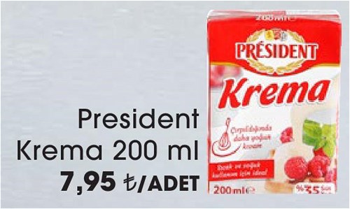 President Krema 200 ml image