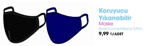 Koruyucu Yıkanabilir Maske image