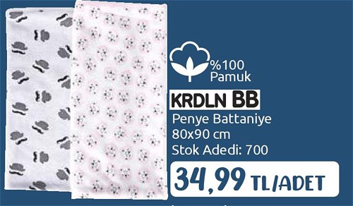 Krdln Bb Penye Battaniye 80x90 cm image