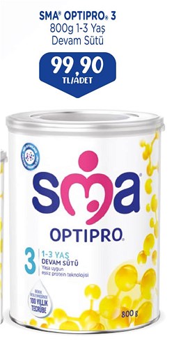 Sma Optipro 3 800 g 1-3 Yaş Devam Sütü image