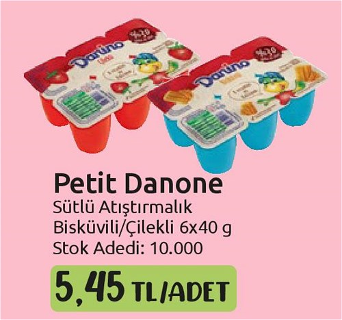 Petit Danone Sütlü Atıştırmalık 6x40 g image