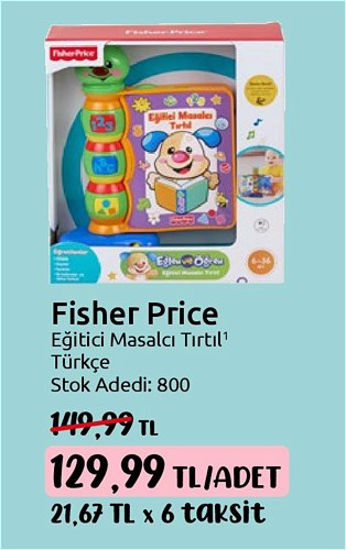 Fisher Price Eğitici Masalcı Tırtıl Türkçe image