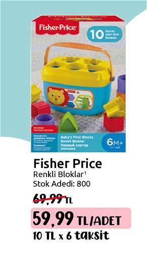 Fisher Price Renkli Bloklar image