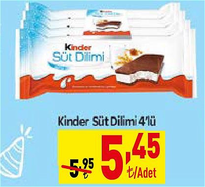 Kinder Süt Dilimi 4'lü image