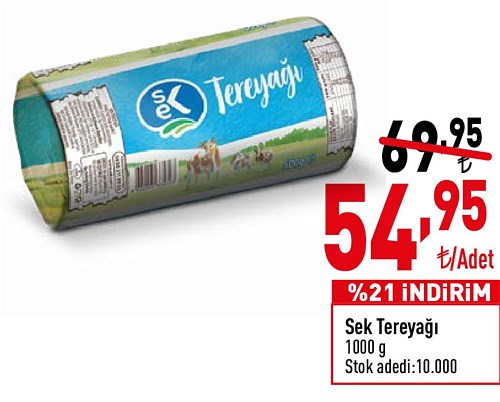 Sek Tereyağı 1000 g image