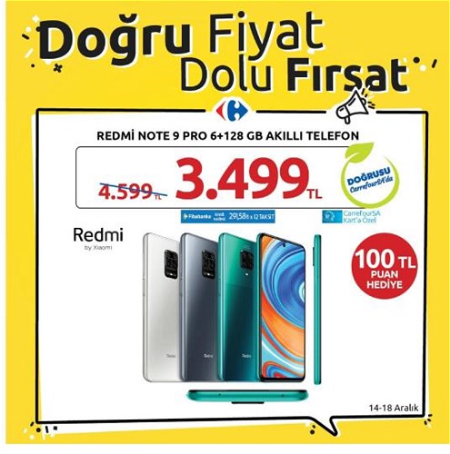 Xiaomi Redmi 9 Pro 6+128 GB Akıllı Telefon image